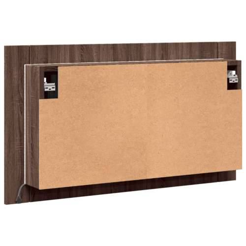 LED kupaonski ormarić s ogledalom boja hrasta 80x12x45 akrilni - Smeđi hrast 1 Cijena