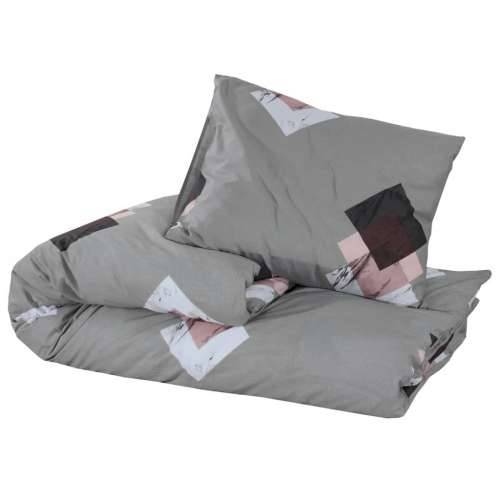 Set posteljine za poplun sivi 140 x 200 cm pamučni200x200  - Šareni 200 x 200 cm + 50 x 75 cm 2 1 Cijena