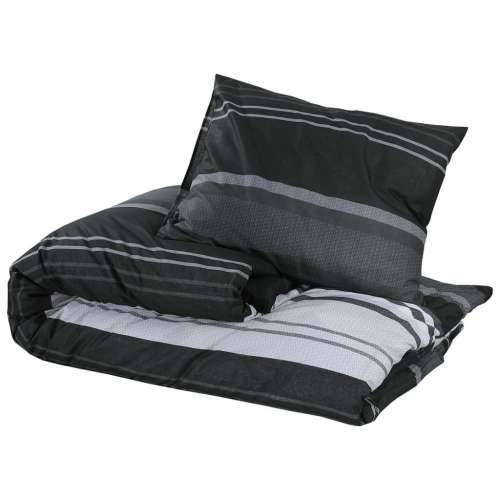 Set posteljine za poplun crno-bijeli 220 x 240 cm pamučni - Crne pruge 220 x 240 cm + 65 x 65 cm 2 1 Cijena