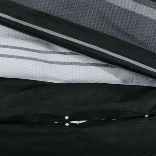 Set posteljine za poplun crno-bijeli 220 x 240 cm pamučni - Crne pruge 220 x 240 cm + 65 x 65 cm 2 1 Cijena