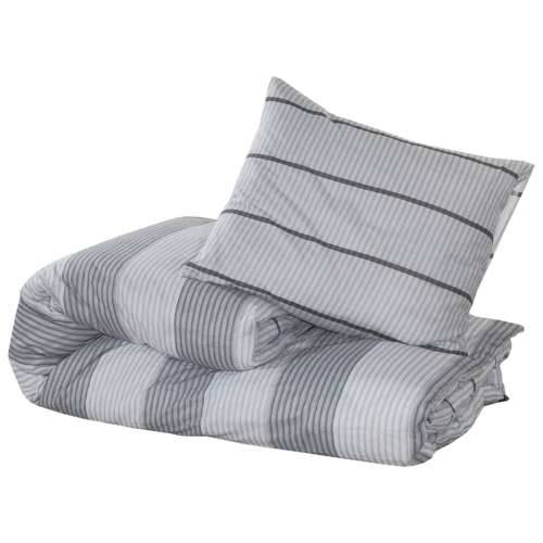Set posteljine za poplun sivi 135 x 200 cm pamučni - Svjetlosiva 135 x 200 cm + 80 x 80 cm 1 Cijena