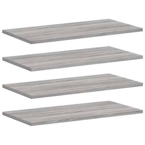 Zidne police 4 kom boja hrasta 60x30x1,5 cm konstruirano drvo - Sivi hrast sonoma 60 x 30 x 1.5 cm 4 Cijena