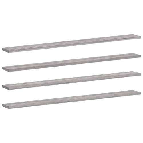 Zidne police 4 kom boja hrasta 100x10x1,5 cm konstruirano drvo - Sivi hrast sonoma 100 x 10 x 1.5 cm 4 Cijena