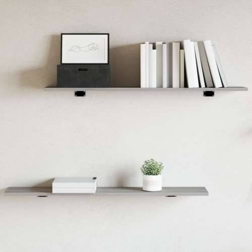 Zidne police 4 kom boja hrasta 100x20x1,5 cm konstruirano drvo - Sivi hrast sonoma 100 x 20 x 1.5 cm 4 Cijena