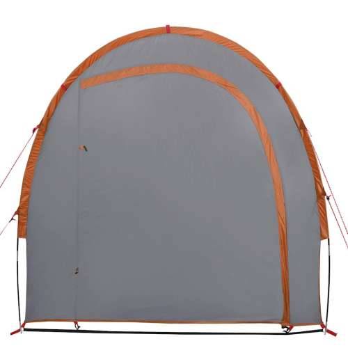 Šator za pohranu sivo-narančasti 204x183x178 cm od tafta 185T - Siva i narančasta 1 Cijena