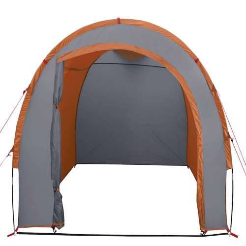 Šator za pohranu sivo-narančasti 204x183x178 cm od tafta 185T - Siva i narančasta 1 Cijena