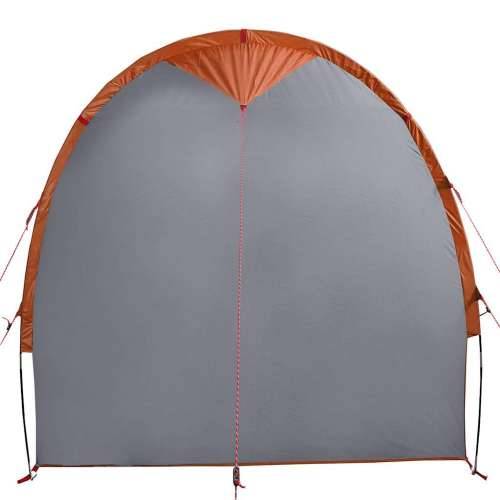 Šator za pohranu sivo-narančasti 204x183x178 cm od tafta 185T - Siva i narančasta 1 Cijena