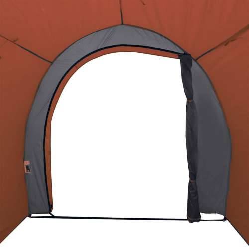 Šator za pohranu sivo-narančasti 204x183x178 cm od tafta 185T - Siva i narančasta 1 Cijena