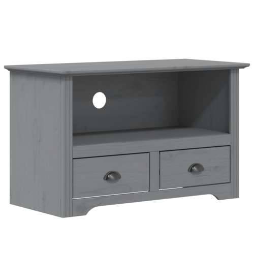 TV ormarić s 2 ladice BODO sivi 91,5x44,5x56cm masivna borovina Siva 1 Cijena