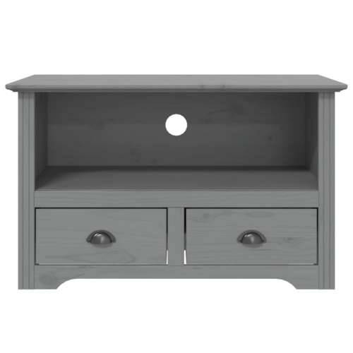 TV ormarić s 2 ladice BODO sivi 91,5x44,5x56cm masivna borovina Siva 1 Cijena