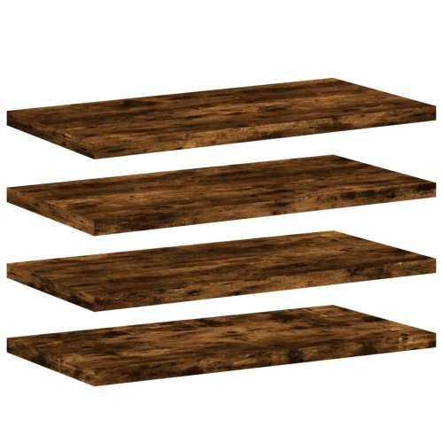 Zidne police 4 kom boja hrasta 40x20x1,5 cm konstruirano drvo - Dimljeni hrast 40 x 20 x 1.5 cm 4 Cijena
