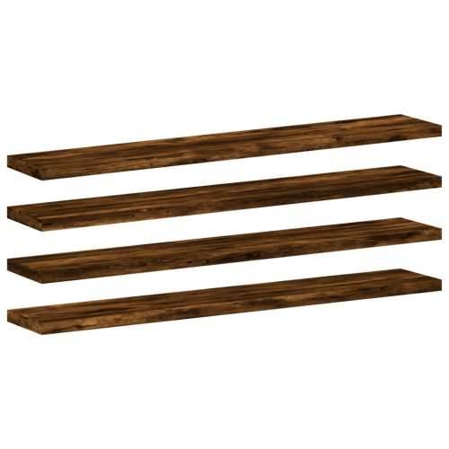Zidne police 4 kom boja hrasta 60x10x1,5 cm konstruirano drvo - Dimljeni hrast 60 x 10 x 1.5 cm 4 Cijena