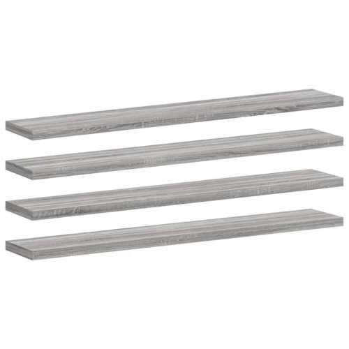 Zidne police 4 kom boja hrasta 60x10x1,5 cm konstruirano drvo - Sivi hrast sonoma 60 x 10 x 1.5 cm 4 Cijena