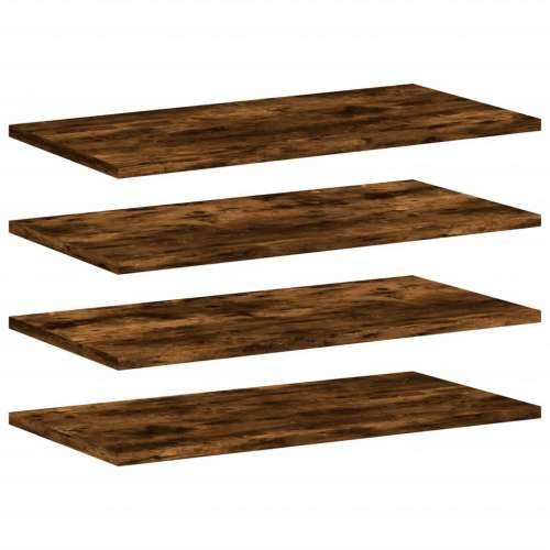 Zidne police 4 kom boja hrasta 60x20x1,5 cm konstruirano drvo - Dimljeni hrast 60 x 20 x 1.5 cm 4 Cijena