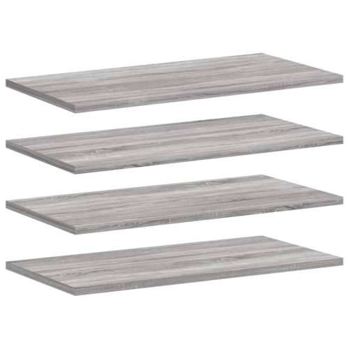 Zidne police 4 kom boja hrasta 60x20x1,5 cm konstruirano drvo - Sivi hrast sonoma 60 x 20 x 1.5 cm 4 Cijena