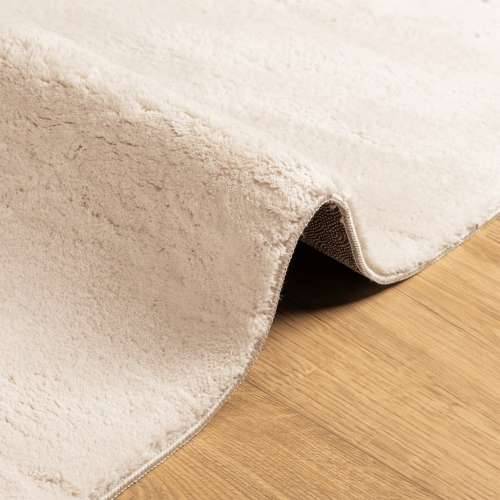 Tepih HUARTE kratkih vlakana mekani i perivi bež 80 x 150 cm - Bež 80 x 150 cm Cijena