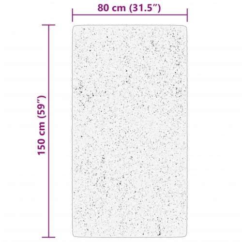 Tepih HUARTE kratkih vlakana mekani i perivi bež 80 x 150 cm - Bež 80 x 150 cm Cijena
