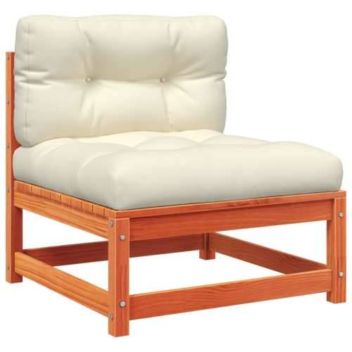 Vrtna sofa bez naslona za ruke s jastucima i tabureom - Voštano smeđa 1 armless sofa Cijena