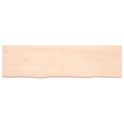 Kupaonska radna ploča 180x50x(2-6) cm netretirano masivno drvo - Prirodna 180 x 50 x 6 cm Cijena