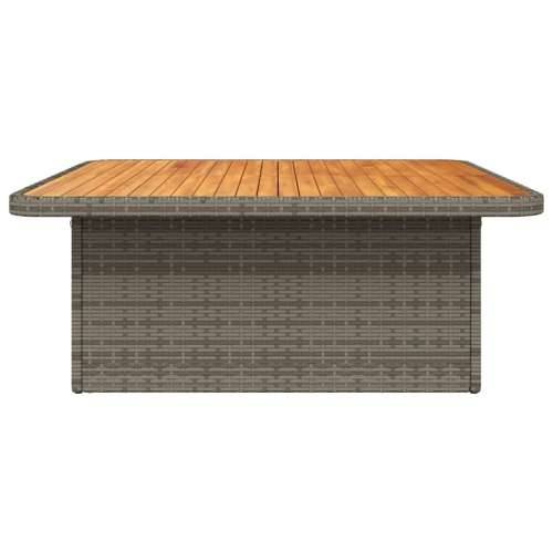 Vrtni stol sivi 110 x 110 x 71 cm poliratan i bagremovo drvo - Siva 110 x 110 x 71 cm 1 Cijena