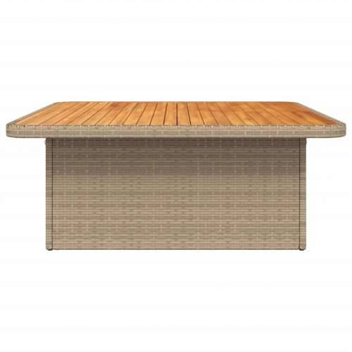 Vrtni stol bež 110 x 110 x 71 cm od poliratana i drva bagrema - Bež 110 x 110 x 71 cm 1 Cijena