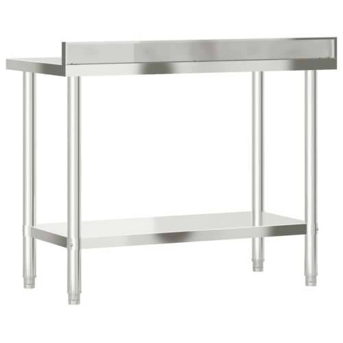 Kuhinjski radni stol 110 x 55 x 93 cm od nehrđajućeg čelika - 110 x 55 x 93 cm 1 Cijena