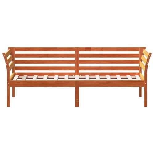 Dnevni krevet bez madraca voštano smeđi 75x190 cm borovine - Smeđa 75 x 190 cm Cijena