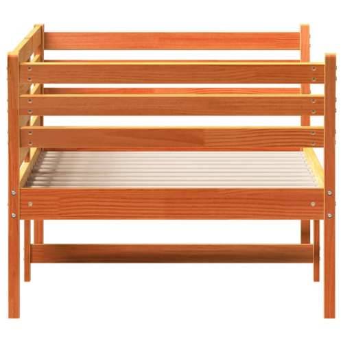 Dnevni krevet bez madraca voštano smeđi 75x190 cm borovine - Smeđa 75 x 190 cm Cijena
