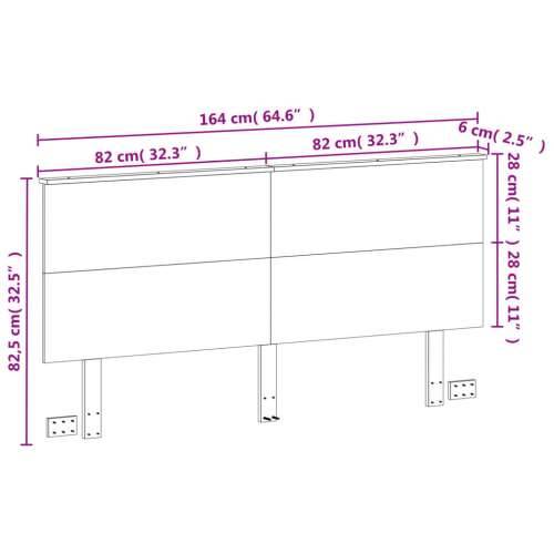 Uzglavlje voštano smeđe 160 cm od masivne borovine - Voštano smeđa 164 x 82.5 cm 1 Cijena