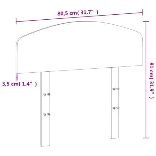 Uzglavlje 75 cm od masivne borovine - Prirodna 75 cm 1 Cijena