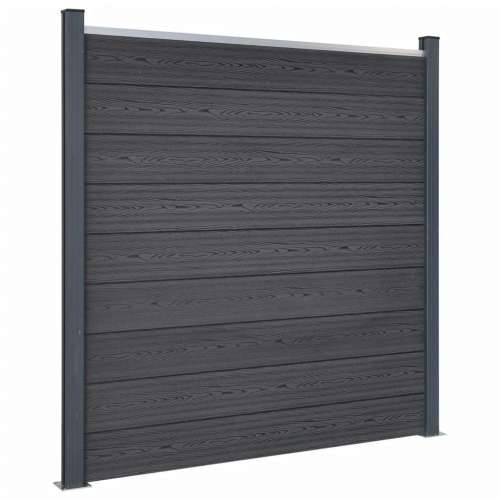 Set panela za ogradu sivi 180 x 186 cm WPC - Siva 180 x 186 cm 1 Cijena