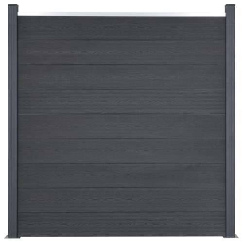 Set panela za ogradu sivi 180 x 186 cm WPC - Siva 180 x 186 cm 1 Cijena