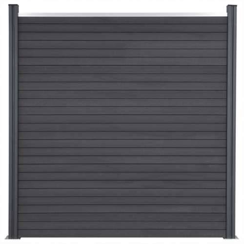 Set panela za ogradu sivi 180 x 186 cm WPC - Siva 180 x 186 cm 1 Cijena