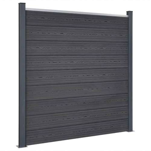 Set panela za ogradu sivi 699x186 cm WPC - Siva 699 x 186 cm 1 Cijena
