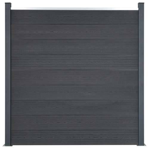 Set panela za ogradu sivi 699x186 cm WPC - Siva 699 x 186 cm 1 Cijena