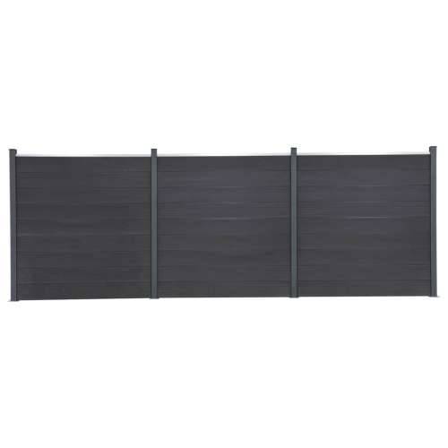 Set panela za ogradu sivi 526 x 186 cm WPC - Siva 526 x 186 cm 1 Cijena