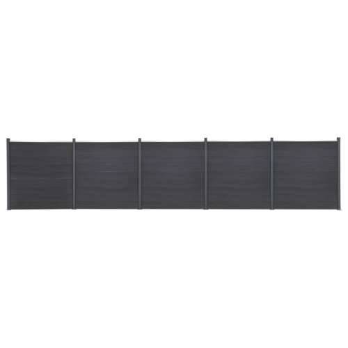 Set panela za ogradu sivi 872x186 cm WPC - Siva 872 x 186 cm 1 Cijena