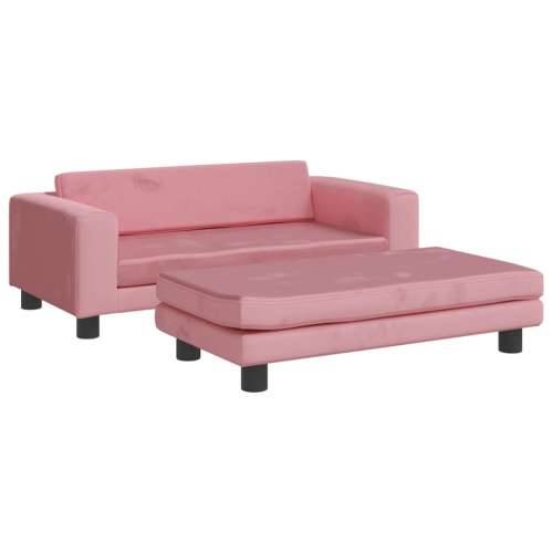 Krevet za pse s produžetkom ružičasti 100x50x30 cm baršunasti Cijena