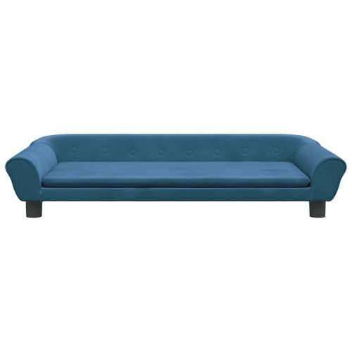Krevet za pse plavi 100 x 50 x 21 cm baršunasti - Plava 100 x 50 x 21 cm Cijena