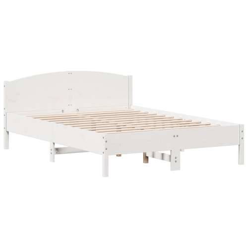 Okvir kreveta bez madraca bijeli 150x200 cm od masivne borovine - Bijela 150 x 200 cm Cijena
