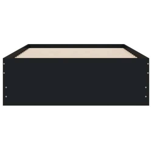 Okvir kreveta s ladicama crni 90 x 190 cm konstruirano drvo - Crna 90 x 190 cm Cijena