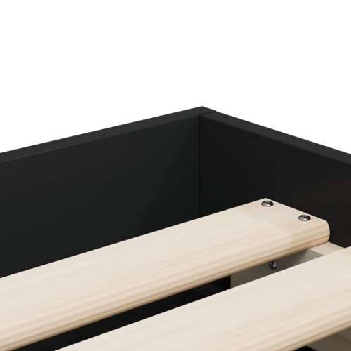 Okvir kreveta s ladicama crni 90 x 190 cm konstruirano drvo - Crna 90 x 190 cm Cijena
