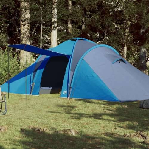 Šator za kampiranje za 6 osoba plavi vodootporni
