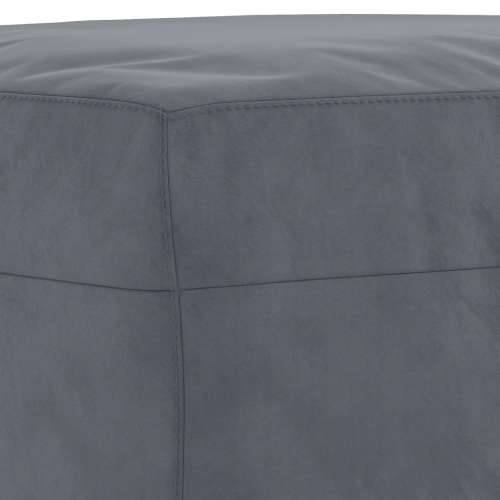 3-dijelni set sofa s jastucima tamnosivi baršunasti - Tamno siva s jastucima i tabureom Cijena