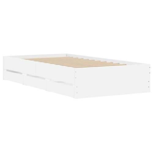 Okvir kreveta s ladicama bez madraca bijeli 90x190 cm - Bijela 90 x 190 cm Cijena