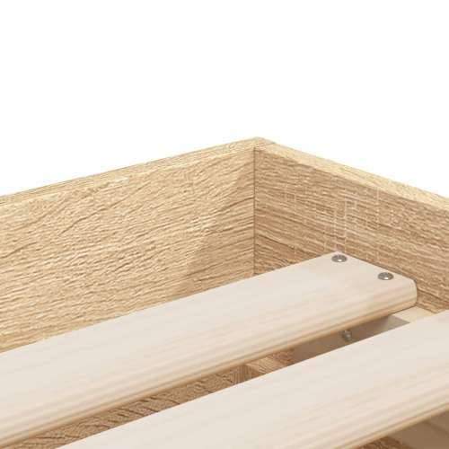 Okvir za krevet s ladicama boja hrasta 90x190 cm drveni - sonoma hrast 90 x 190 cm Cijena