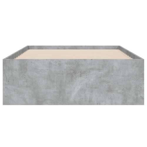 Okvir kreveta s ladicama siva boja betona 75x190 cm drveni - Beton siva 75 x 190 cm Cijena