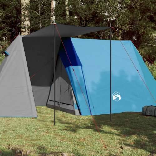 Šator za kampiranje za 3 osobe plavi vodootporni