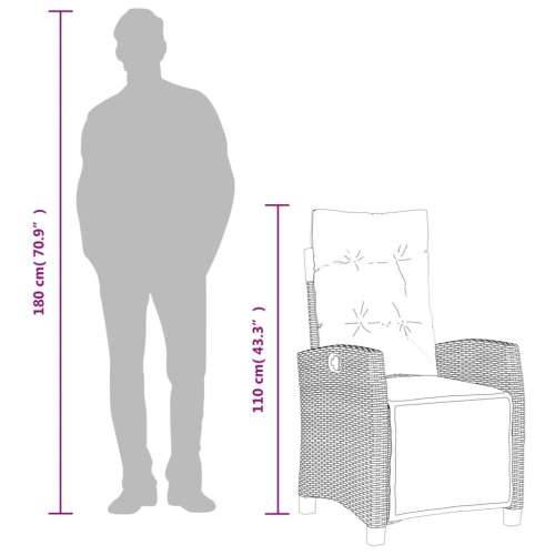 Vrtna garnitura - 3-dijelni vrtni blagovaonski set sivi od poliratana - Siva Dužina stola 90 cm 2 Cijena