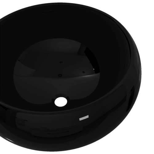 Keramički okrugli umivaonik 40 x 15 cm crni Cijena